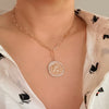 Glam Edge Coin Link Chain Necklace - KOKOTETE