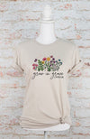 Grow in Grace Flower Graphic Tee - KOKOTETE