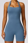 Halterneck tight - fitting slimming fitness jumpsuit - KOKOTETE