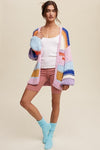 Hand Knit Multi Striped Cardigan - KOKOTETE