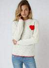 Heart Patch Sweater - KOKOTETE