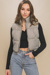 High Neck Puffer Vest - KOKOTETE