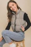 High Neck Puffer Vest - KOKOTETE