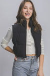 High Neck Puffer Vest - KOKOTETE