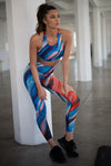 High Rise Watercolor Activewear Leggings - KOKOTETE