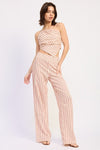 HIGH WAIST PINSTRIPE TROUSER - KOKOTETE