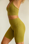 High Waist Yoga pants Short Side Pocket - KOKOTETE