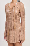 LACE UP COVER UP DRESS - KOKOTETE