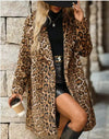 Leopard Print Fleece Coat - KOKOTETE