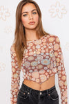 Long Sleeve Merrow Detail Crop Top - KOKOTETE