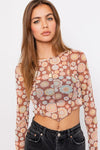 Long Sleeve Merrow Detail Crop Top - KOKOTETE