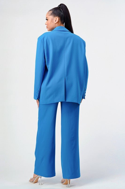 LOOSE FIT BLAZER AND PANTS SET - KOKOTETE