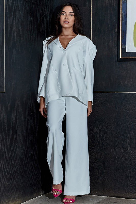 LOOSE FIT BLAZER AND PANTS SET - KOKOTETE
