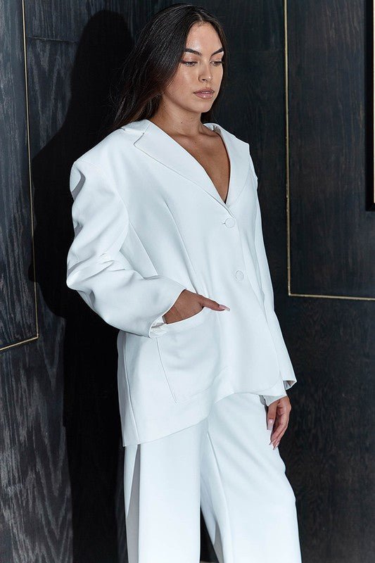 LOOSE FIT BLAZER AND PANTS SET - KOKOTETE