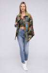 Loose Fit Buttoned Down Check Shirt Jacket - KOKOTETE