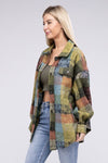 Loose Fit Buttoned Down Check Shirt Jacket - KOKOTETE