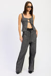 LOOSE FIT MIX MEDIA PANTS - KOKOTETE