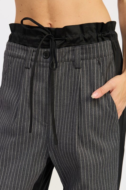 LOOSE FIT MIX MEDIA PANTS - KOKOTETE