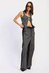 LOOSE FIT MIX MEDIA PANTS - KOKOTETE