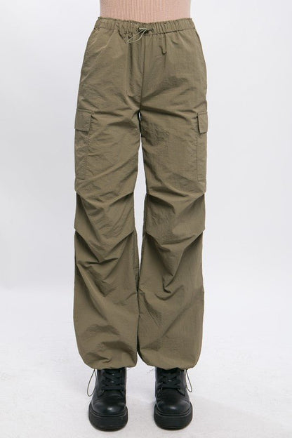 Loose Fit Parachute Cargo Pants - KOKOTETE