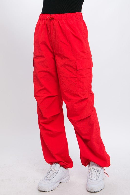 Loose Fit Parachute Cargo Pants - KOKOTETE