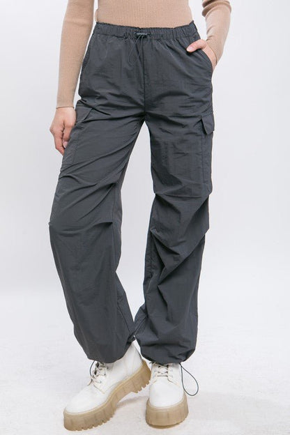 Loose Fit Parachute Cargo Pants - KOKOTETE