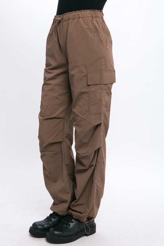 Loose Fit Parachute Cargo Pants - KOKOTETE