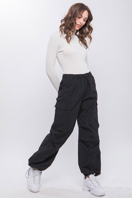 Loose Fit Parachute Cargo Pants - KOKOTETE