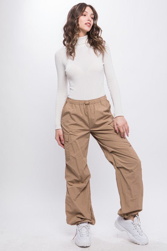 Loose Fit Parachute Cargo Pants - KOKOTETE