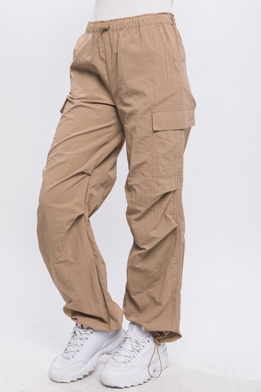 Loose Fit Parachute Cargo Pants - KOKOTETE