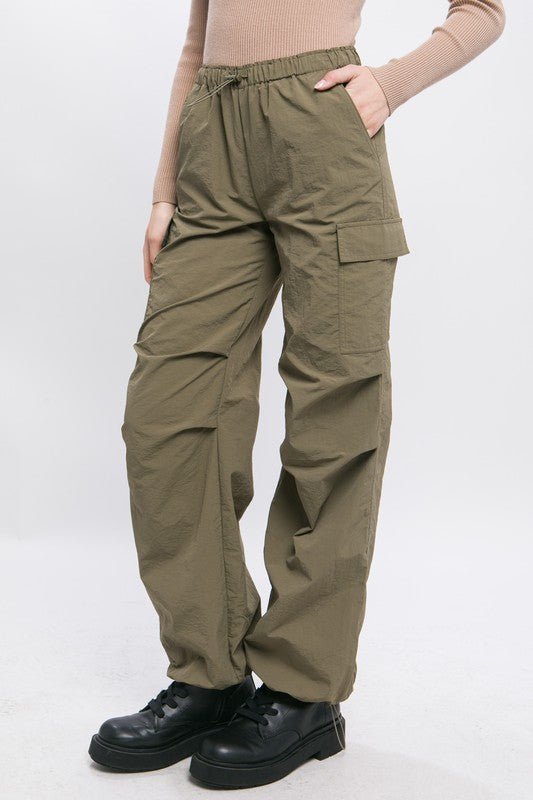 Loose Fit Parachute Cargo Pants - KOKOTETE