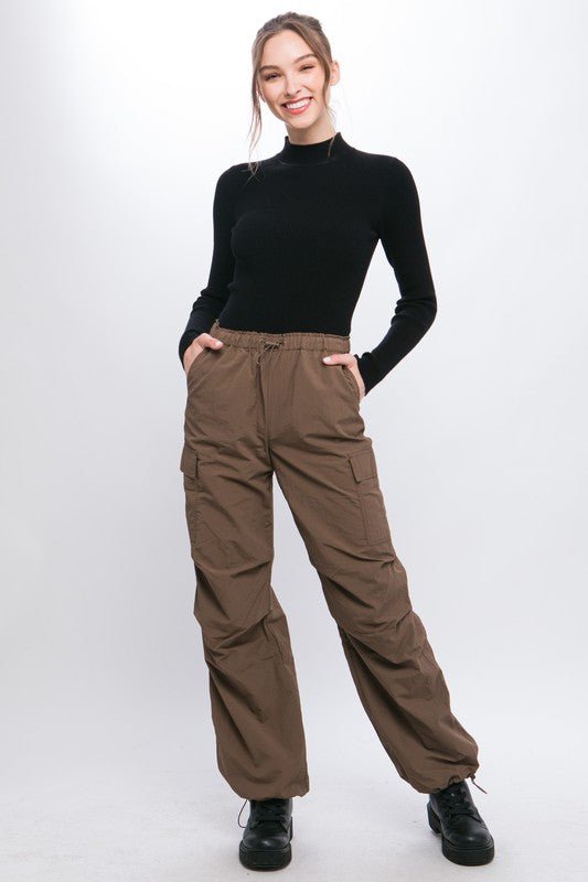 Loose Fit Parachute Cargo Pants - KOKOTETE