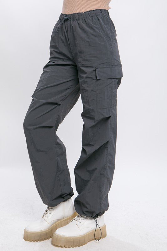 Loose Fit Parachute Cargo Pants - KOKOTETE