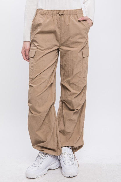 Loose Fit Parachute Cargo Pants - KOKOTETE