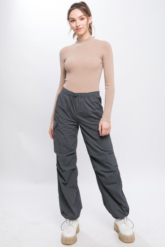 Loose Fit Parachute Cargo Pants - KOKOTETE