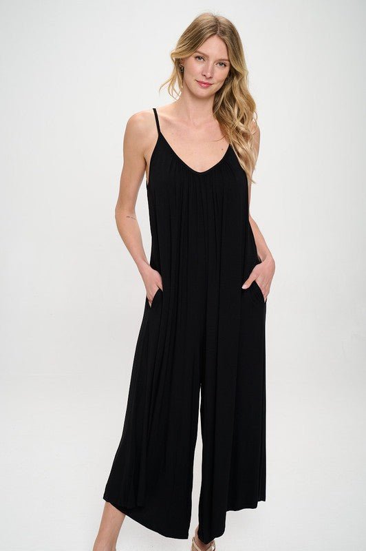 Made in USA Modal Spandex Soft Knit Jumpsuit - KOKOTETE