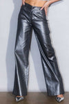 Metallic High Rise Wide Jeans - KOKOTETE