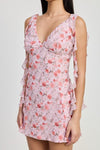 MINI FLORAL V NECK DRESS - KOKOTETE