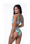 MINT TROPICAL FLORAL BIKINI SET - KOKOTETE