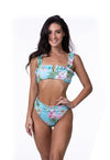 MINT TROPICAL FLORAL BIKINI SET - KOKOTETE