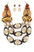 Mix Media Leopard Gold Tone Necklace Set - KOKOTETE