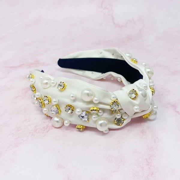 My Winslet Jeweled Satin Headband - KOKOTETE