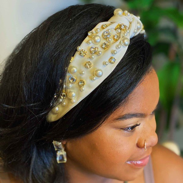 My Winslet Jeweled Satin Headband - KOKOTETE