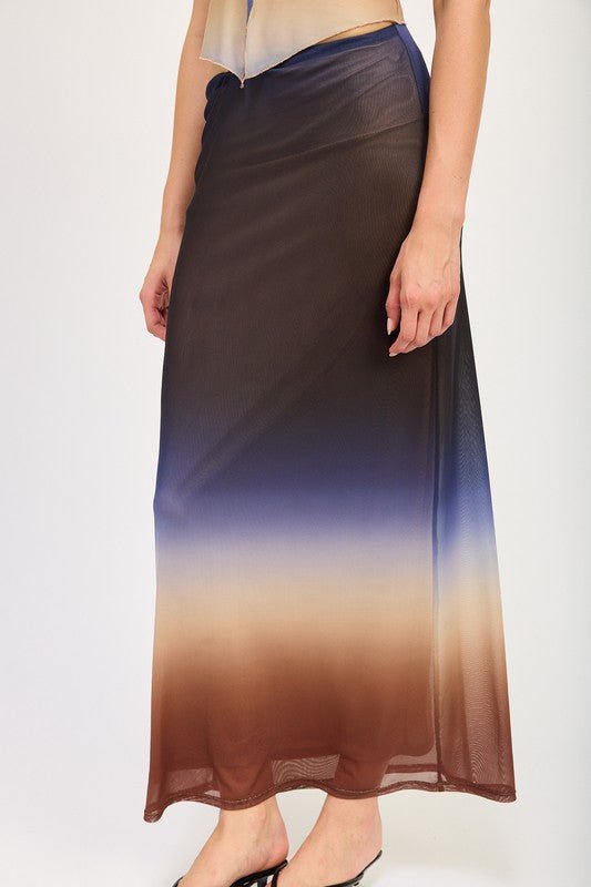 OMBRE MESH SKIRT - KOKOTETE