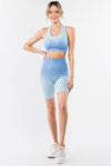 Ombre Seamless Biker Short Set - KOKOTETE