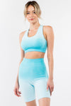 Ombre Seamless Biker Short Set - KOKOTETE