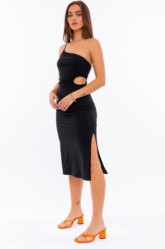 One Shoulder Midi Dress - KOKOTETE