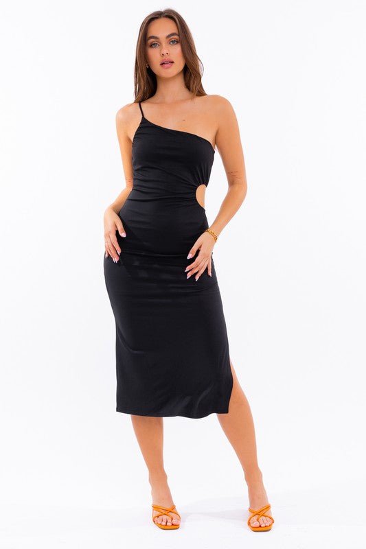 One Shoulder Midi Dress - KOKOTETE