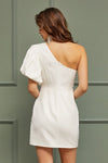One Shoulder Ruffle Dress - KOKOTETE