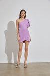 One Shoulder Ruffle Dress - KOKOTETE
